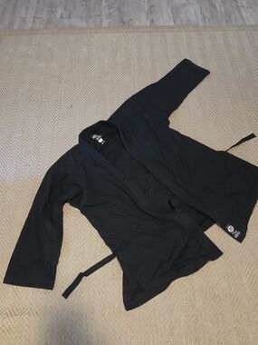Men's Lightweight Black Training Jacket - Martial Arts Style